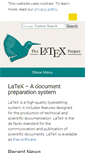 Mobile Screenshot of latex-project.org