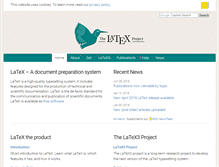 Tablet Screenshot of latex-project.org